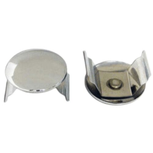 End Cap Mudguard Pole Chrome - Image 1