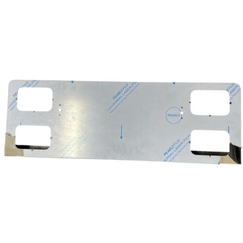 Stainless Steel Tag Plate 4 Rectangular Holes