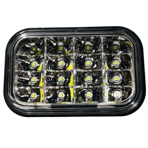 LED Multi Volt Rectangle Clear Reverse - Image 1