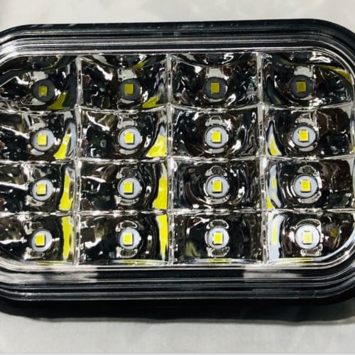 LED Multi Volt Rectangle Clear Reverse - Image 2