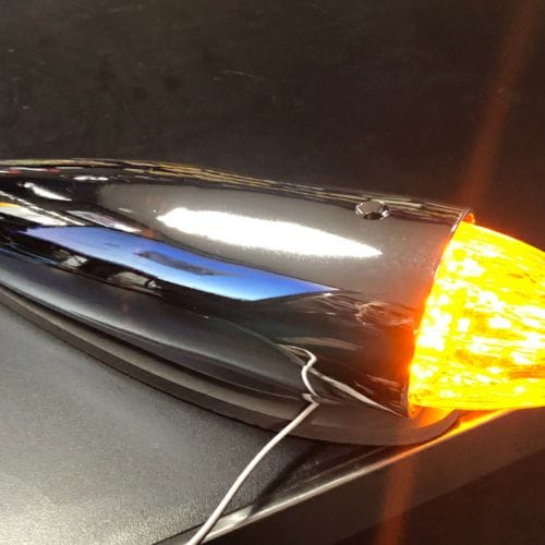 LED Multi-Volt Torpedo Roof Light Clear/Amber - Image 3