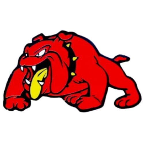 Sticker Bulldog Red Large Pair - Image 1