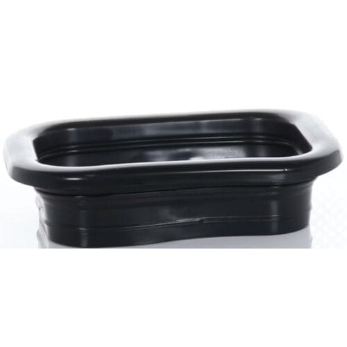 Grommet Rubber Rectangular Black - Image 1
