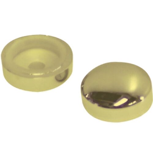 Screw Covers Snap On Dome 16mm Gold 10 pack