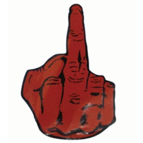 Sticker Red Middle Finger