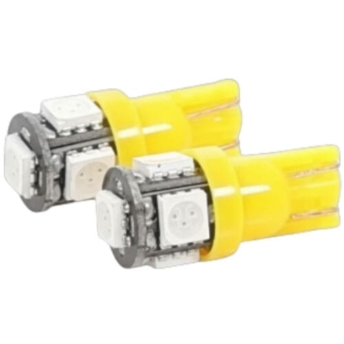 LED Globe 24 Volt Wedge Multi Directional Amber Pair