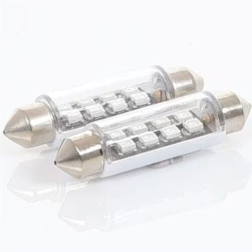 LED Globe 12 Volt Festoon Red