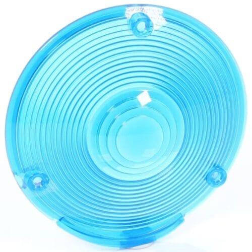 Lens Replacement Plastic 4 Inch Round Blue