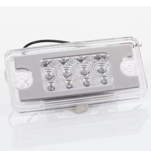 LED Light Multi-volt Flush Sun Visor Light Clear To Suit Freightliner/Mack - Image 1