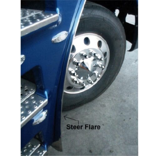 Stainless Steel Flares Steer To Suit Freightliner Argosy - Image 1