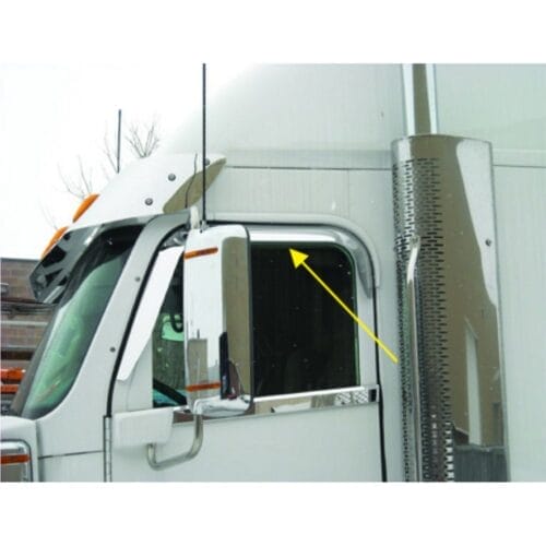 Stainless Steel Weather Shield Window Shade To Suit Freightliner