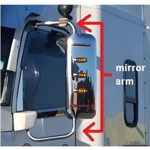Mirror Arm Steel Right To Suit Freightliner - Image 3