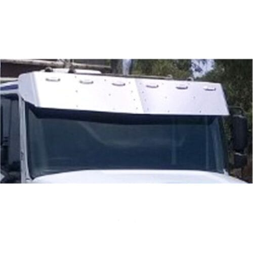 Stainless Steel Sun Visor 17 Inch To Suit Freightliner Century & Coronado 6 Holes 2 Side Mount