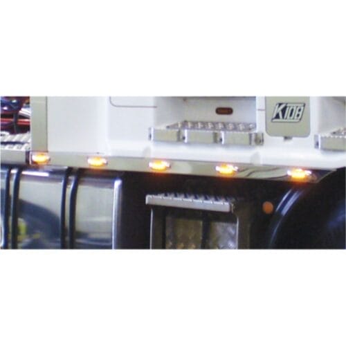 Stainless Steel Under Cab Trim To Suit Kenworth /K104B/K108 Amber LED - Image 1