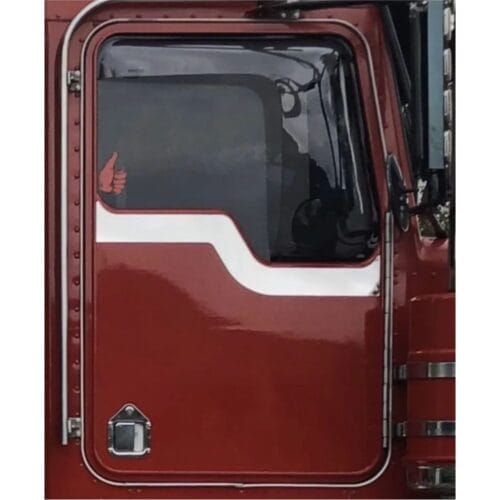 Stainless Steel Daylight Door Trim Plain To Suit Kenworth