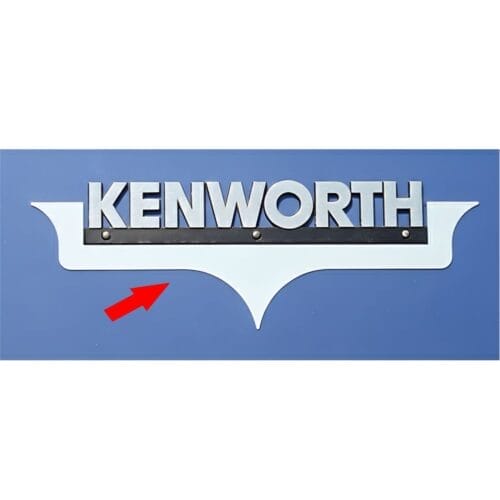 Stainless Steel Badge Trim Embellished To Suit Kenworth - Image 1
