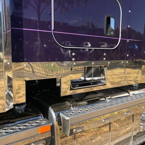 Stainless Steel Under Bunk Panel Left To Suit Kenworth T909