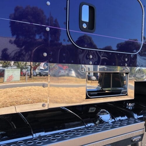 Stainless Steel Under Bunk Panel Right To Suit Kenworth T909 - Image 1