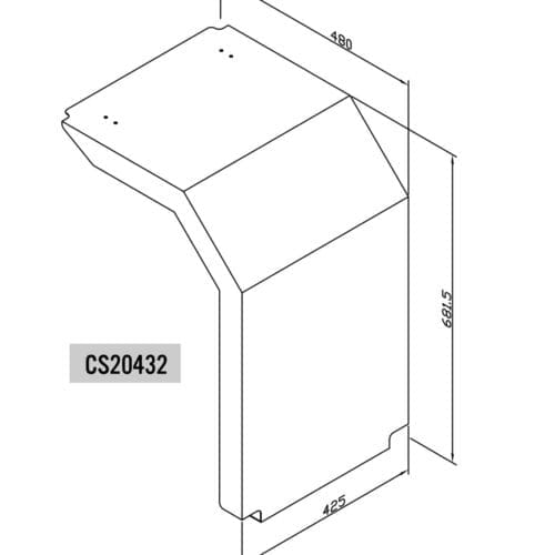 Stainless Steel Battery Box Cover To Suit Kenworth  K200 - Image 6