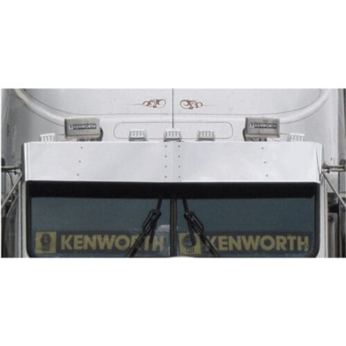 Stainless Steel Sun Visor 11 Inch To Suit Kenworth T400/C509/T600/T650/T658/T659/T900/T950 - Image 1