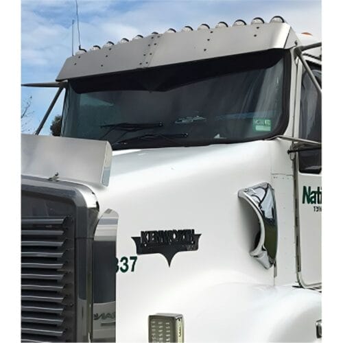 Stainless Steel Sun Visor 12 Inch To Suit Kenworth T350/T359/T401/T404/T408/T409/T604/T608/T609/T904/T908/T909