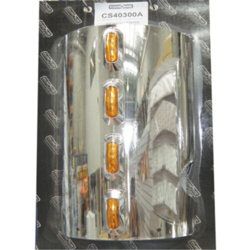 Stainless Steel Pre Cleaner Cover Amber To Suit Mack - Image 1