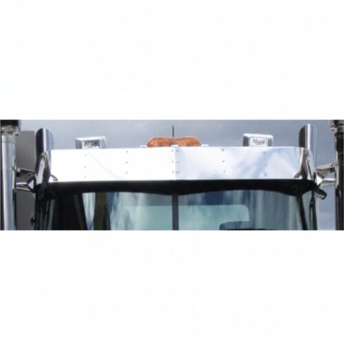 Stainless Steel Sun Visor 12 Inch To Suit Mack All CH Cabs / Bonneted Models, Anthem Day Cab only