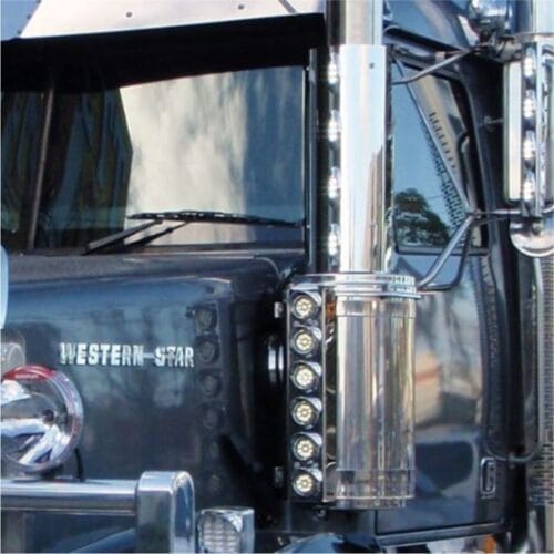 Stainless Steel Pre Cleaner Cover Clear Pair To Suit Western Star - Image 1