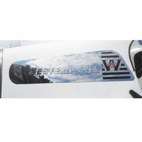 Stainless Steel Badge Backing  Logo Pair To Suit Western Star