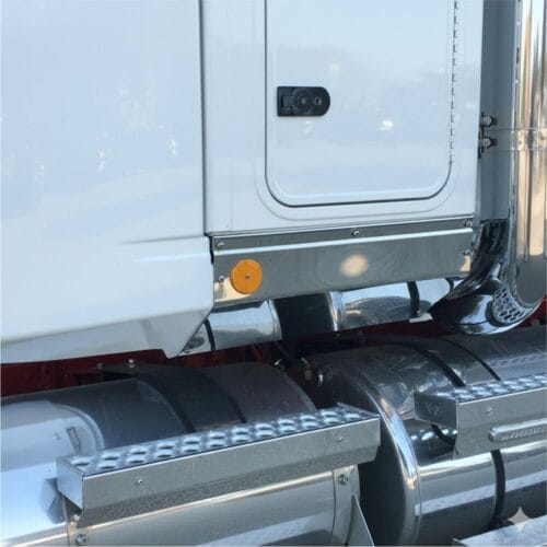Stainless Steel Under Bunk Kick Panel 600MM Single To Suit Western Star