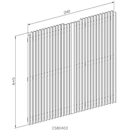 Stainless Steel Grill To Suit Western Star 4800/4900 Radiator Mount - Image 2