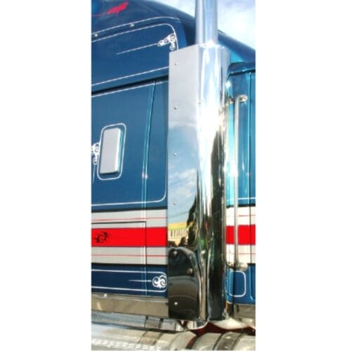 Stainless Steel Exhaust Shroud Plain Right To Suit Western Star - Image 1
