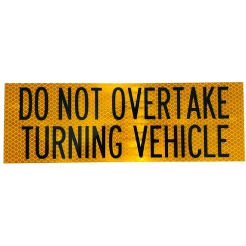 Marker Do Not Overtake 300X100 Alloy Class 1 - Image 1