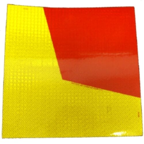 Marker Yellow/Red 300X300 Sticker Class 1 - Image 1