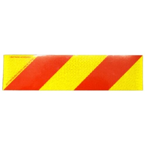 Marker Yellow/Red 400X100 Alloy Class 1 Left - Image 1