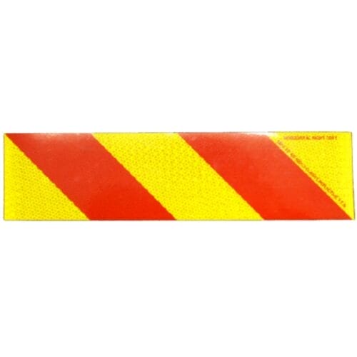 Marker Yellow/Red 400X100 Sticker Class 1 Right - Image 1