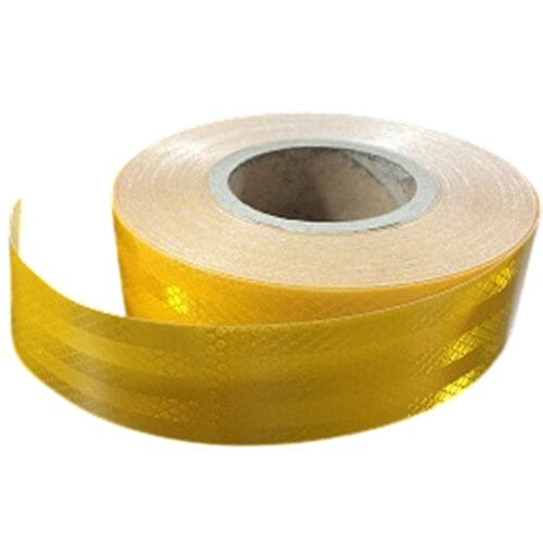 Reflective Tape Yellow (Sold By The Metre) 50mm Wide - Image 1