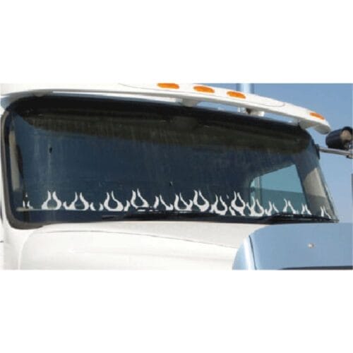 Decal Flames 1250mm Black and White