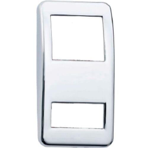 Switch Cover Chrome Plain Small Hole Bottom - Image 1