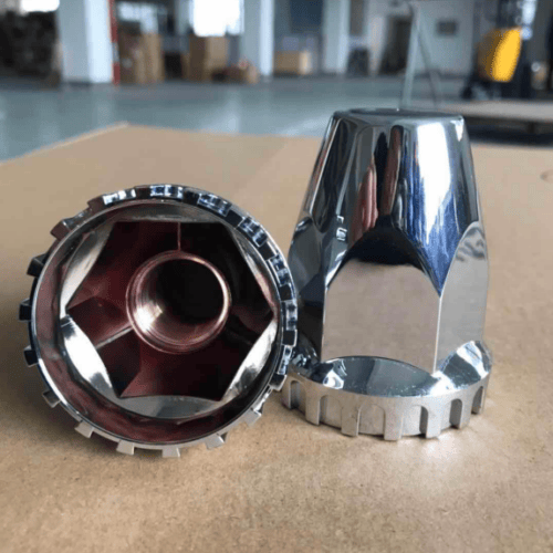 Nut Cover Screw On 32mm/33mm Chrome Plastic - Image 2