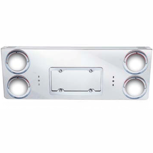 Stainless Steel Tag Plate 4 x 4 Inch Round Hole