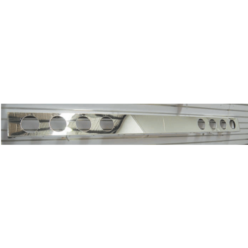 Stainless Steel Underslung Light Bar 8 x 4 Inch Round Holes - Image 1