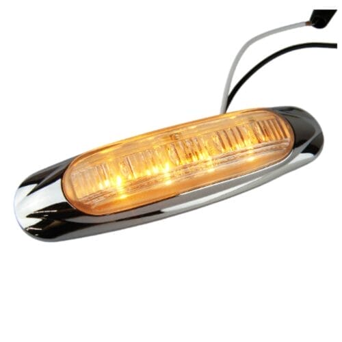 LED Light 4 Diode Clear/Amber Multi Volt