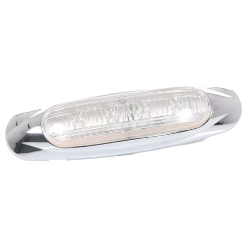 LED Light 4 Diode Clear/Red Multi Volt