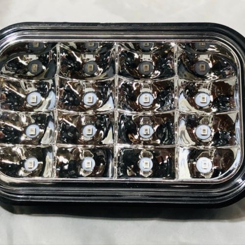 LED Multi Volt Rectangle Clear/Red Stop/Tail - Image 2