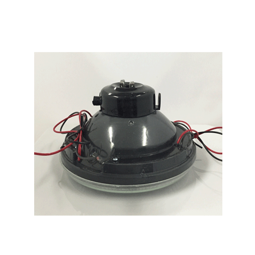 LED Angel Eye 7 Inch Headlight Clear/Amber - Image 2