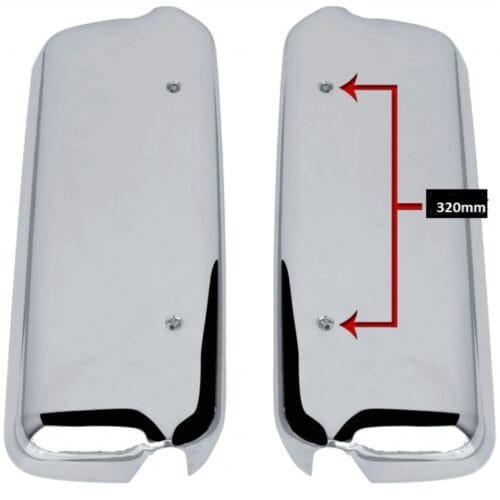 Chrome Mirror Cover Left Hand Passenger Side 320mm To Suit Freightliner - Image 3