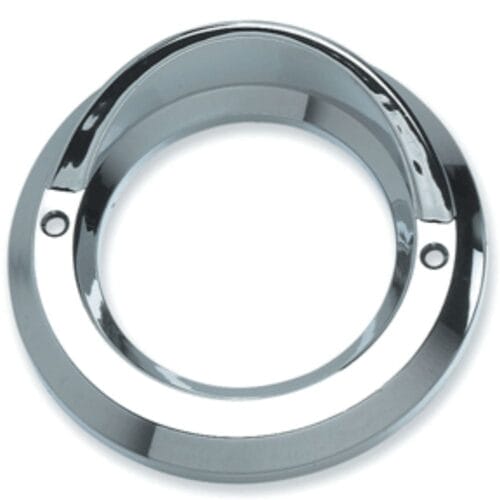 Light Cover With Visor 2 Inch Round Chrome