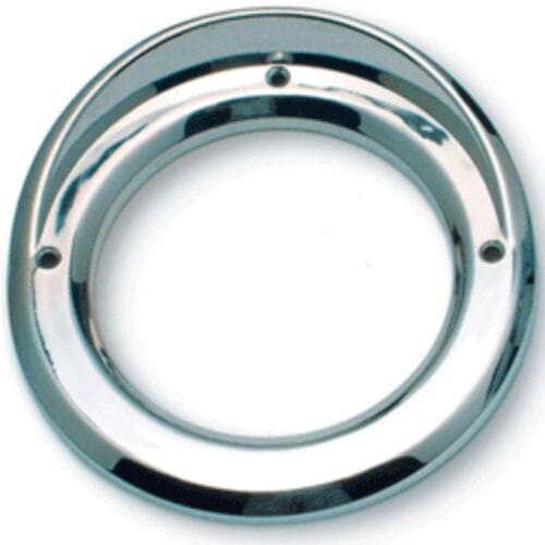 Light Cover With Visor 4 Inch Round Chrome - Image 1