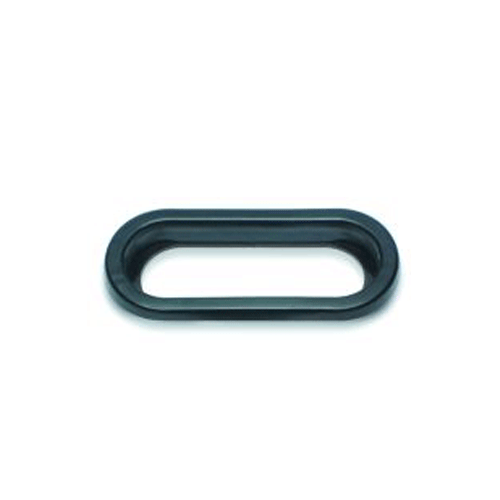 Grommet Rubber Oval Black
